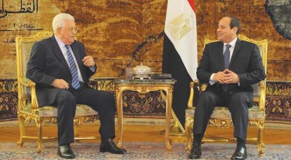 سیسی اور عباس کے مابین: ٹرمپ کے ساتھ ہماری گفتگو کا موضوع فلسطینی حکومت