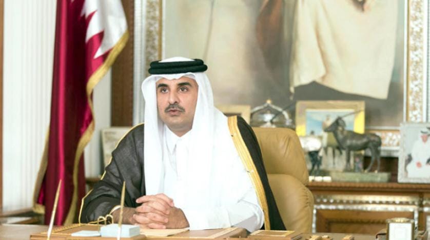 امیر قطر کی طرف سے اقتصادی کاروائی انجام دینے اور مسئلہ کو حل کرنے کا اعلان