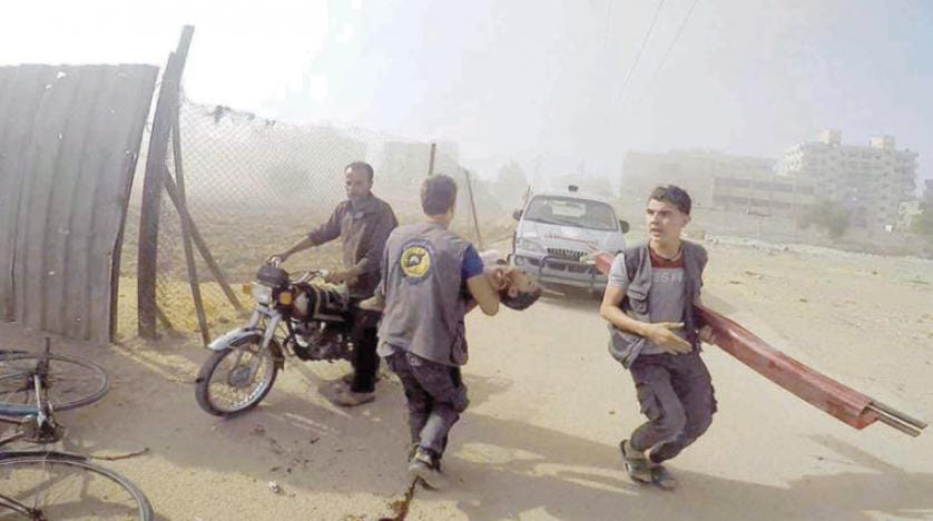 دمشق کے غوطہ میں فیصلہ کرنے کے لئے روسی اور عرب فورسز
