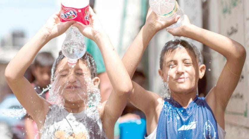 عرب میں زبردست گرمی کی وجہ سے حالات پریشان کن