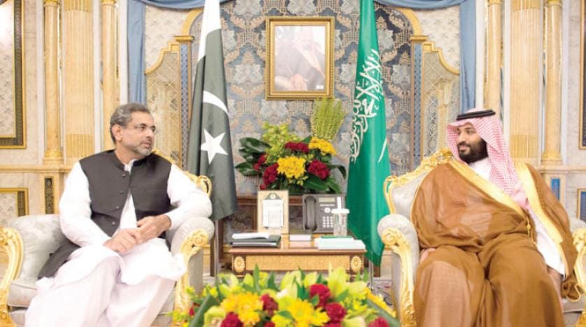 سعودی تاج شہزادہ اور پاکستانی وزیراعظم نے خطے میں پیش رفت پر تبادلہ خیال