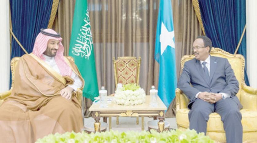 سعودی ولی عہد صومالیہ کے صدر سے ملاقات کے دوران خطے کی صورت حال کا جائزہ لے رہے ہیں