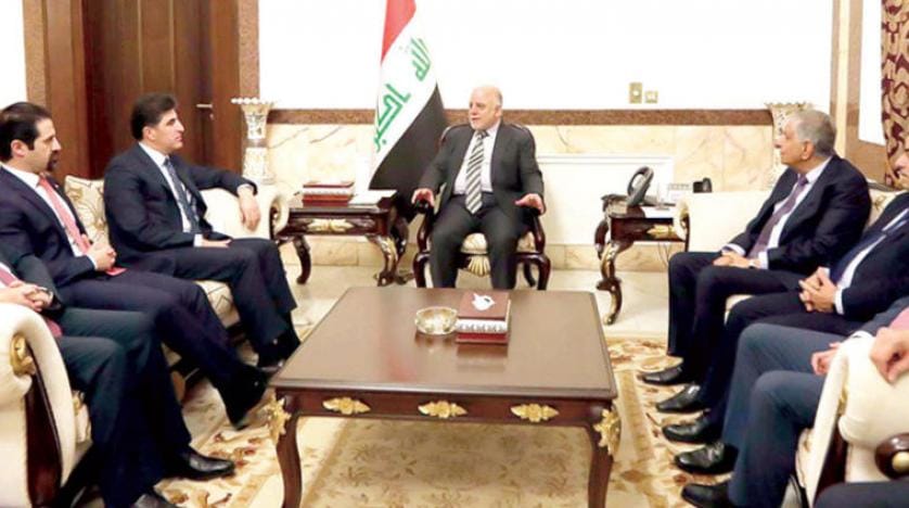 العبادي اور نيجيرفان بارزاني کے درمیان ایک ملاقات