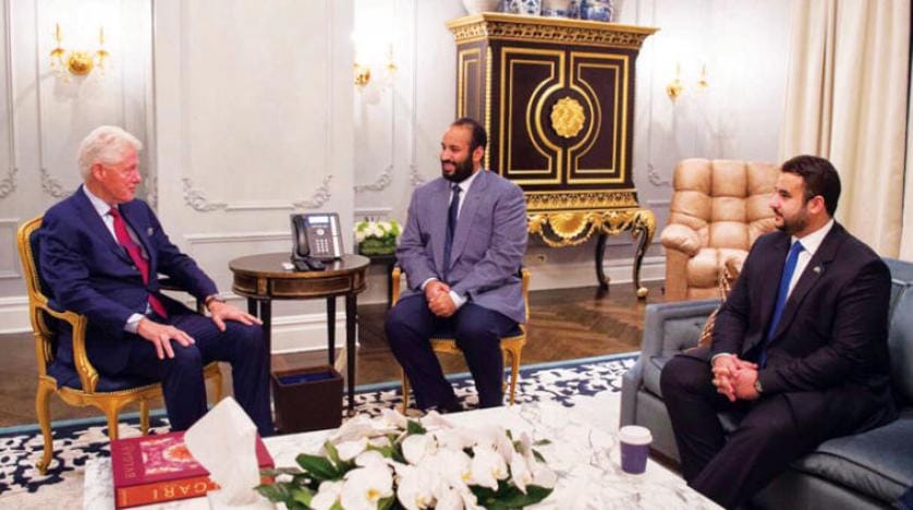 محمد بن سلمان کا بل کلنٹن اور جان کیری سے ملاقات