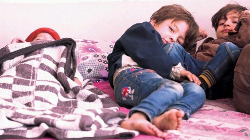 غوطہ کے ایک بچے کے ساتھ دمشق میں سنترہ کی کہانی