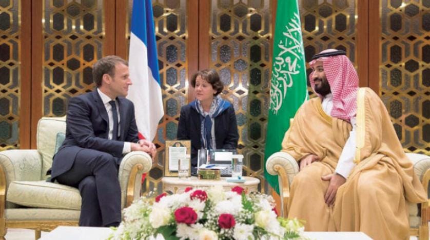 محمد بن سلمان اتوار کے دن پیرس میں اور میکرون کے ساتھ اہم فائلوں کے سلسلہ میں گفتگو
