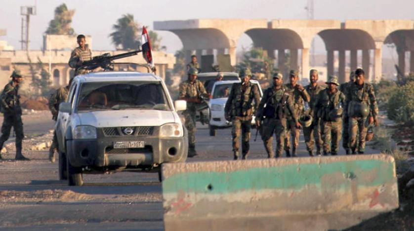 روس کی نگرانی میں اردن کے سرحد پر چیتا کے نام سے ملقب شخص کی فورسز