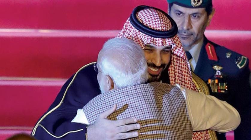 ہندوستان میں سعودی عرب کے ولی عہد کا زبردست استقبال