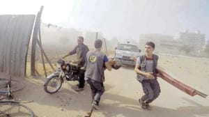 دمشق کے غوطہ میں فیصلہ کرنے کے لئے روسی اور عرب فورسز