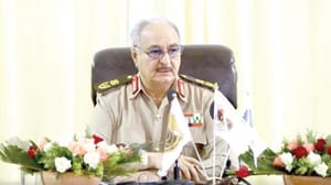 حفتر کی طرف سے سیاسی حل کے متبادل کا اشارہ