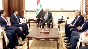 العبادي اور نيجيرفان بارزاني کے درمیان ایک ملاقات